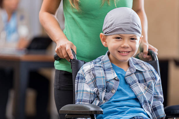 standing with children with cancer